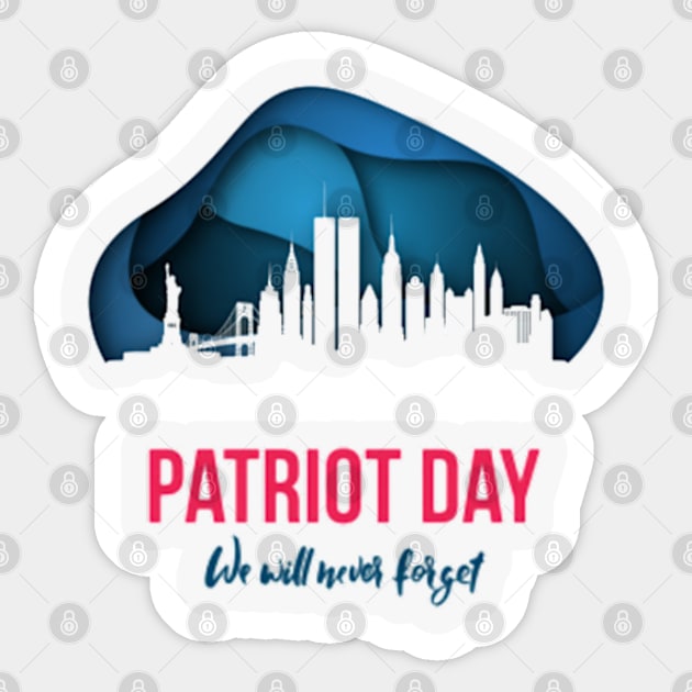 Patriot day gift Sticker by Genio01